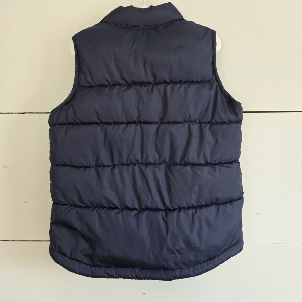 Old Navy Dark Blue Puffer Inside Fleece Vest Size 4T